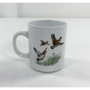 Vintage Bobwhite Quail & Hunting Dog Coffee Mug Partridge Bird 8oz